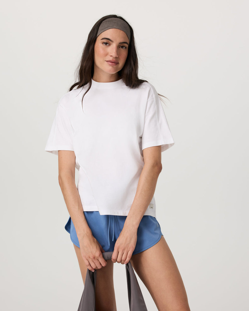 Short Sleeve Heavyweight Oversized Cotton Tee White | Vuori For sale