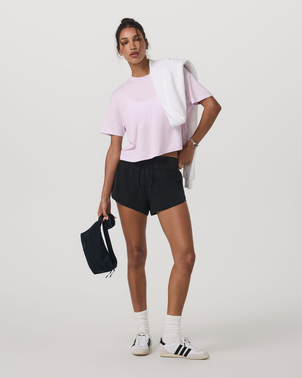 Energy Tee Women's Lilac Breeze Heather Oversized Shirt | Vuori Outlet