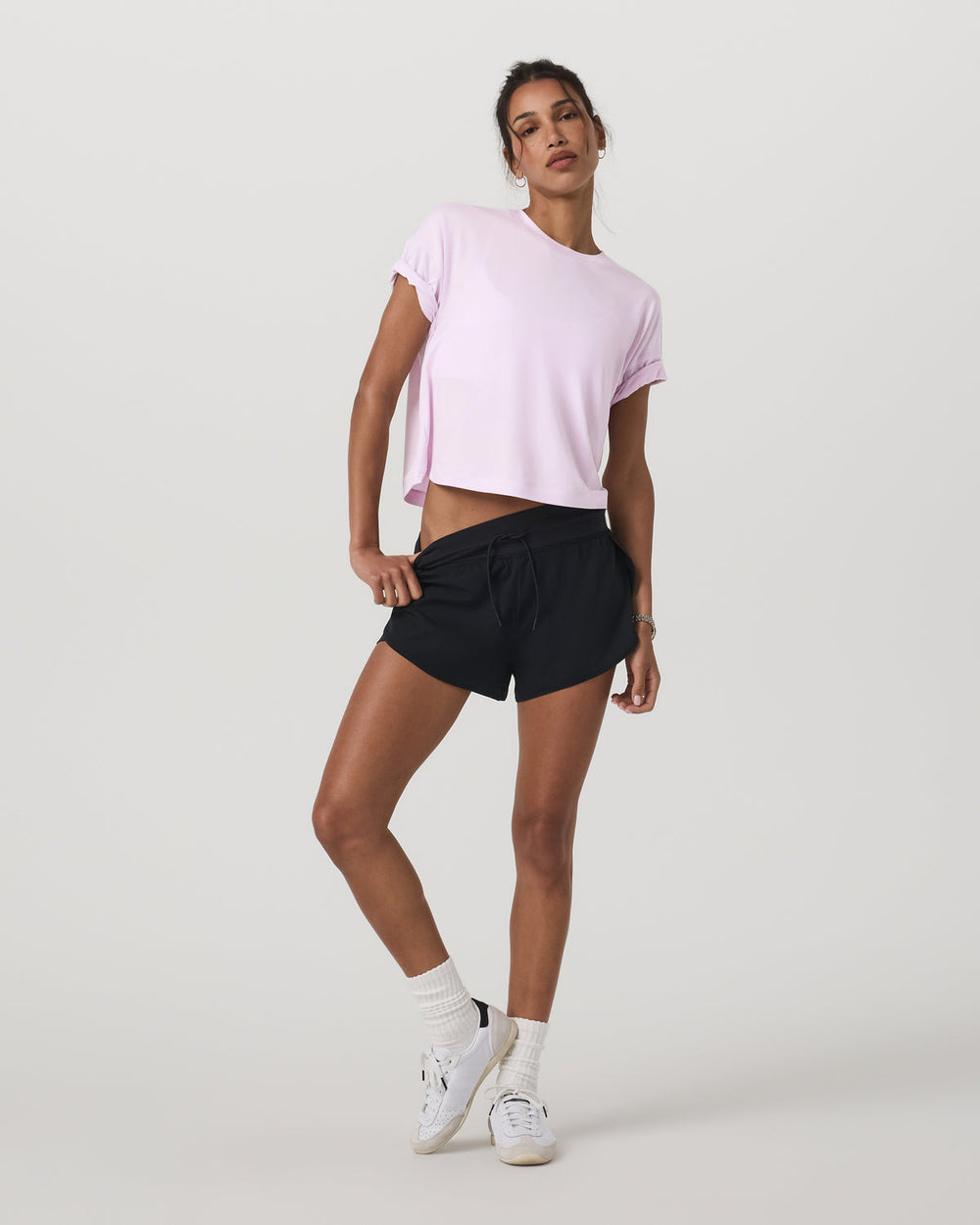 Energy Tee Women's Lilac Breeze Heather Oversized Shirt | Vuori Outlet