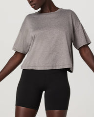 Energy Tee Women's Heather Grey Oversized Tee | Vuori Clothing