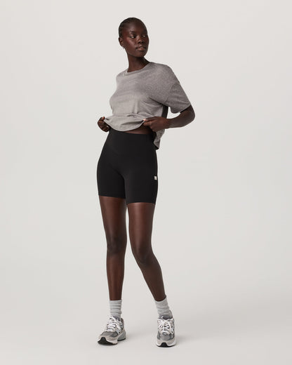 Energy Tee Women's Heather Grey Oversized Tee | Vuori Clothing