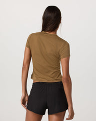 Short Sleeve Feather Classic Tee Women's Rum T-Shirt | Vuori Online