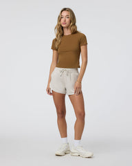Feather Baby Tee Women's Rum Fitted Tee | Vuori Outlet