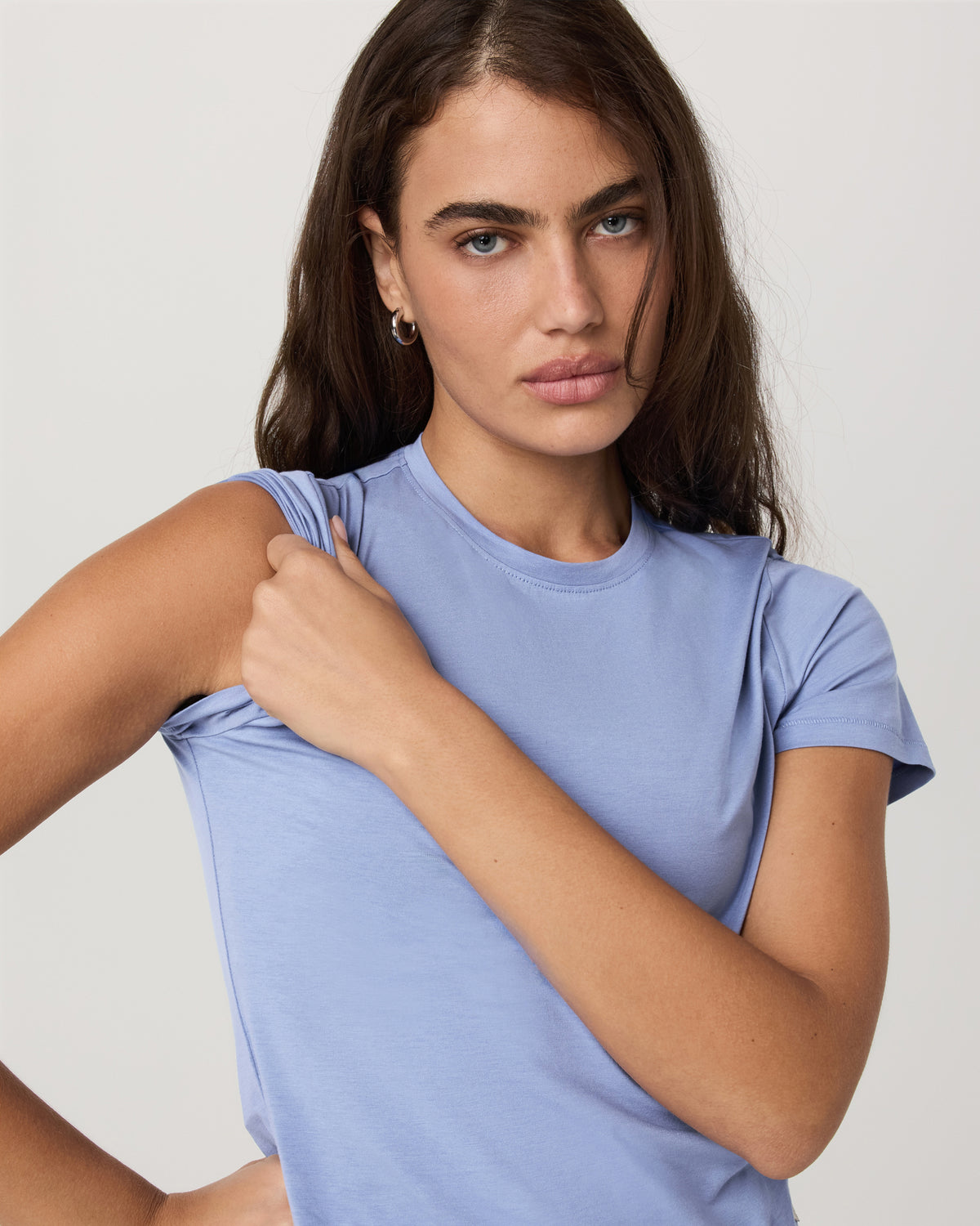 Short Sleeve Feather Baby Tee Women's Bluebell T-Shirt | Vuori US