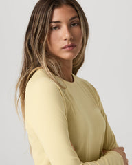 Long Sleeve Pose Crew Women's Lemon Snap Long Sleeve | Vuori On sale