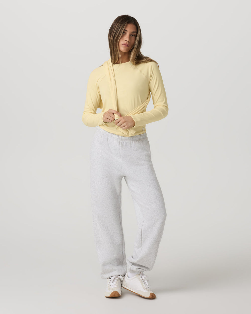 Long Sleeve Pose Crew Women's Lemon Snap Long Sleeve | Vuori On sale