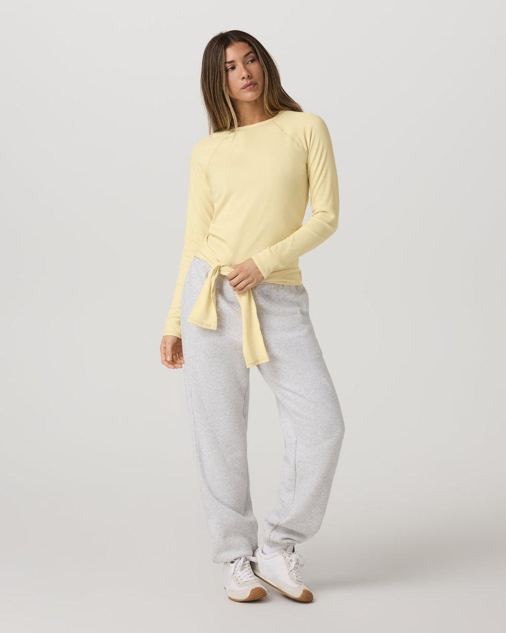 Long Sleeve Pose Crew Women's Lemon Snap Long Sleeve | Vuori On sale
