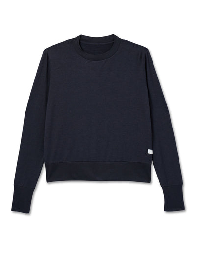 Daydream Crew Lightweight Black Long Sleeve Shirt | Vuori Outlet