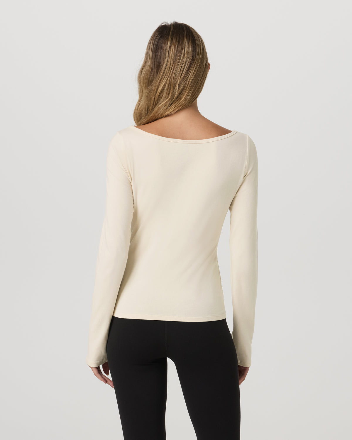 Long Sleeve Tuvalu Boat Neck Bone | Vuori Discount