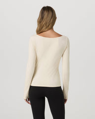 Long Sleeve Tuvalu Boat Neck Bone | Vuori Discount