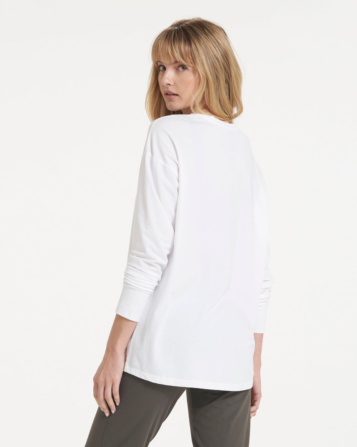 Long-Sleeve Feather Tee White | Vuori Sale