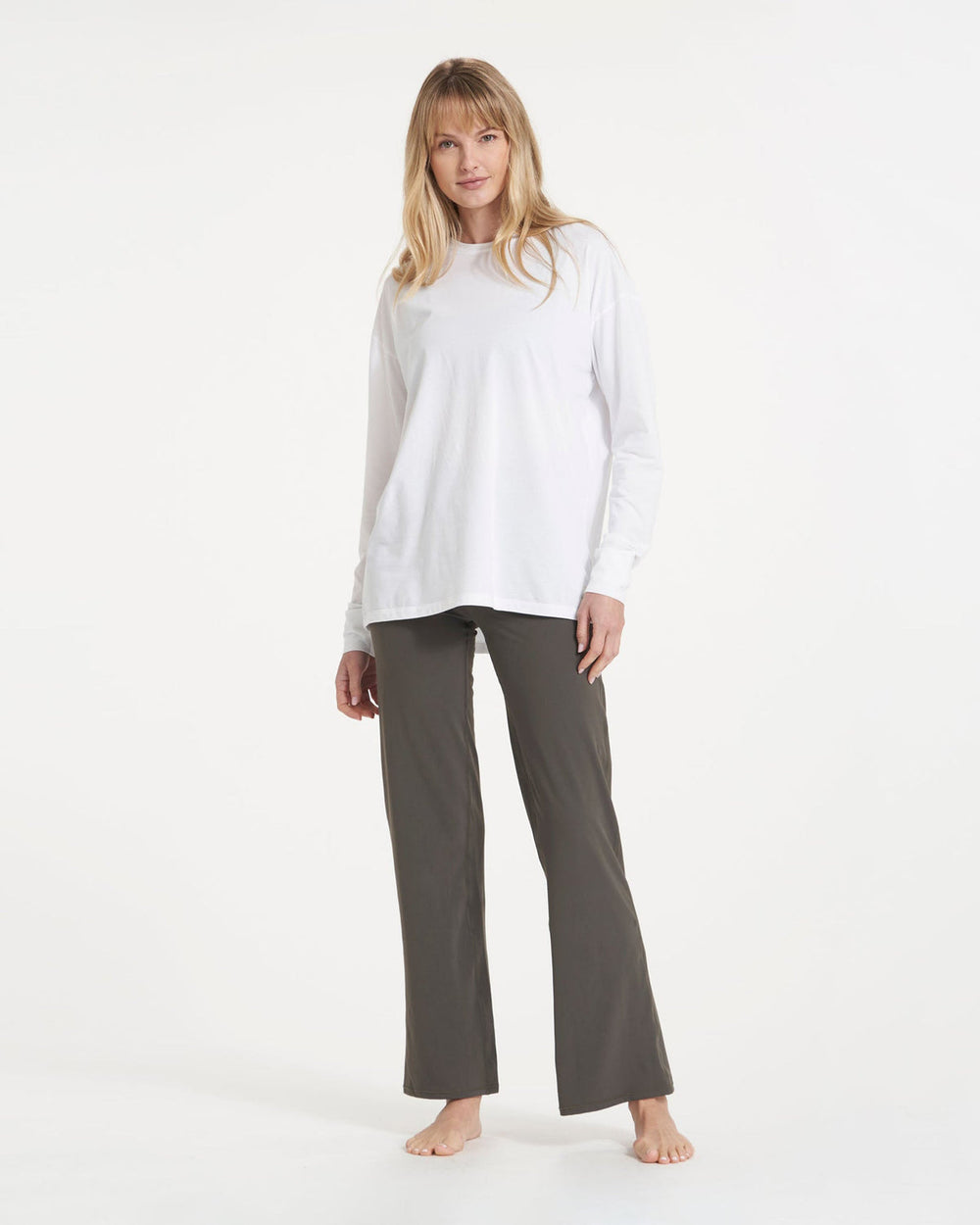 Long-Sleeve Feather Tee White | Vuori Sale