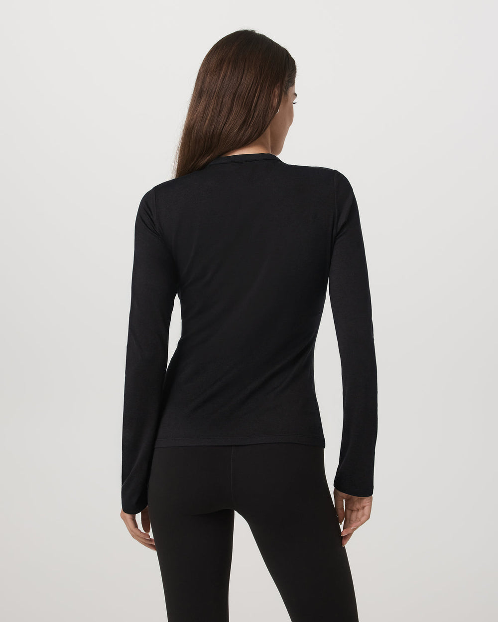 Women's Long Sleeve Halo Snap Cardigan Black Heather | Vuori Online