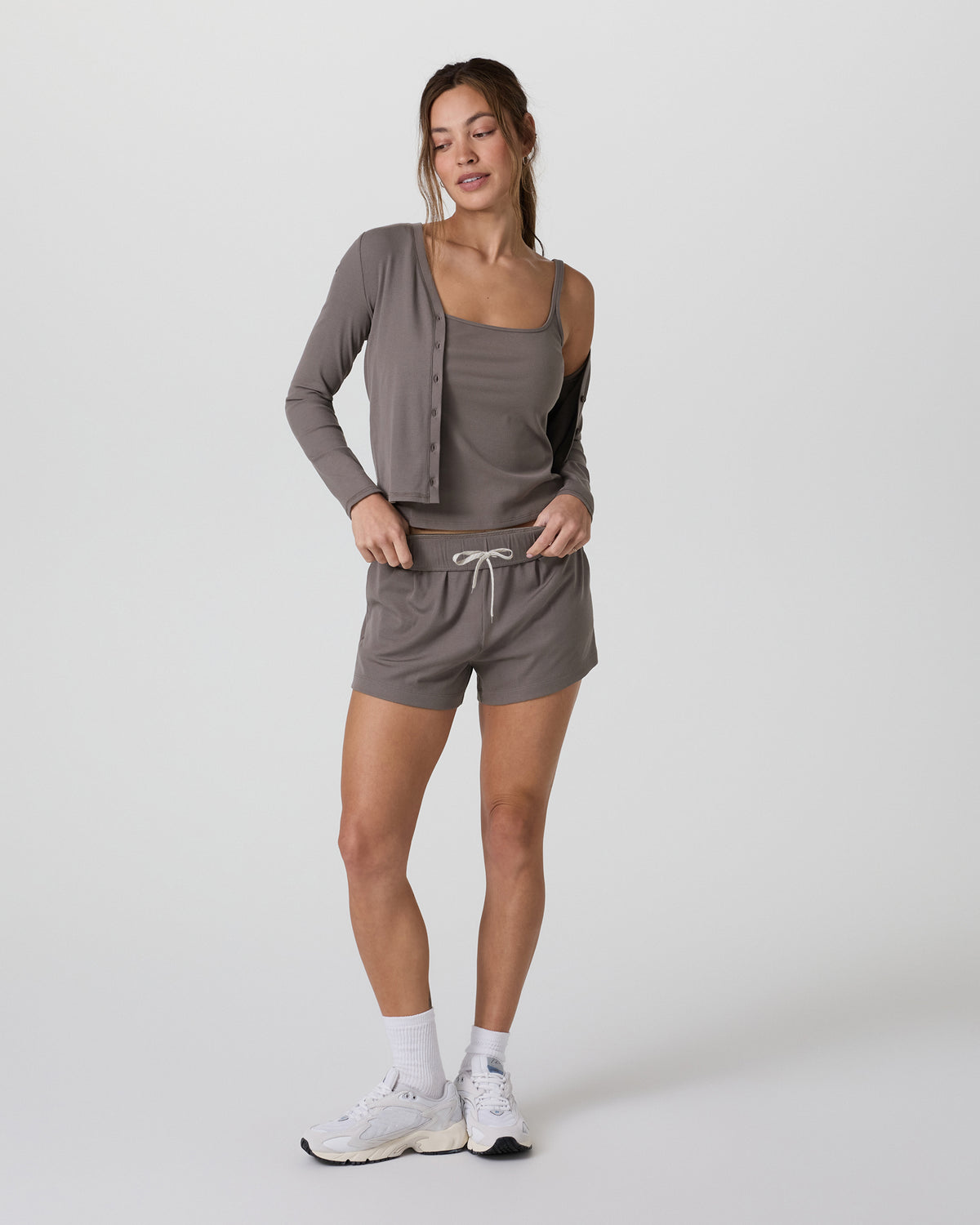 Long Sleeve Pose Cardigan Chia Ribbed Cardigan | Vuori Discount