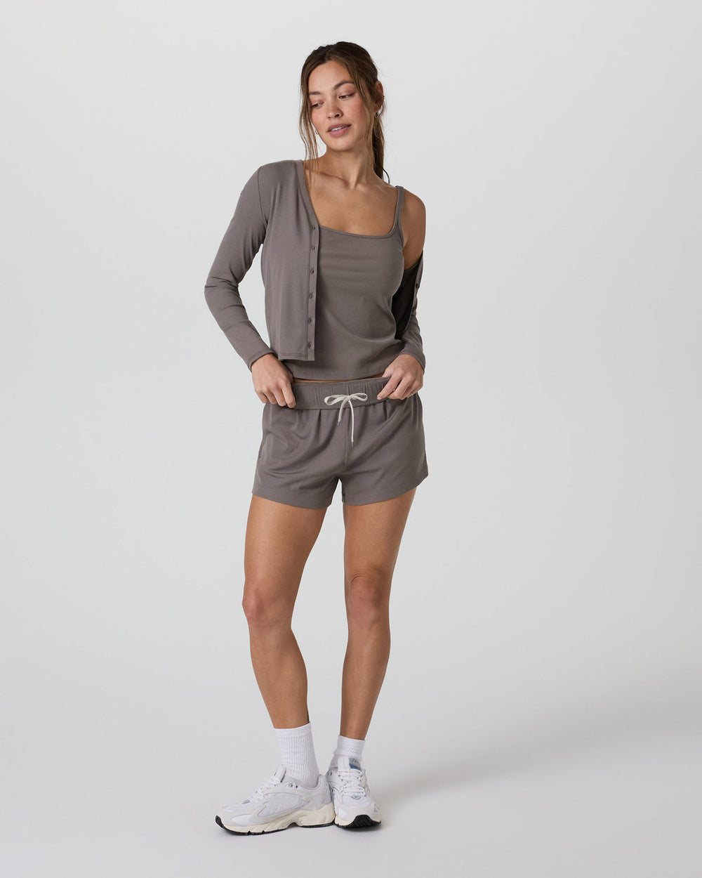 Long Sleeve Pose Cardigan Chia Ribbed Cardigan | Vuori Discount