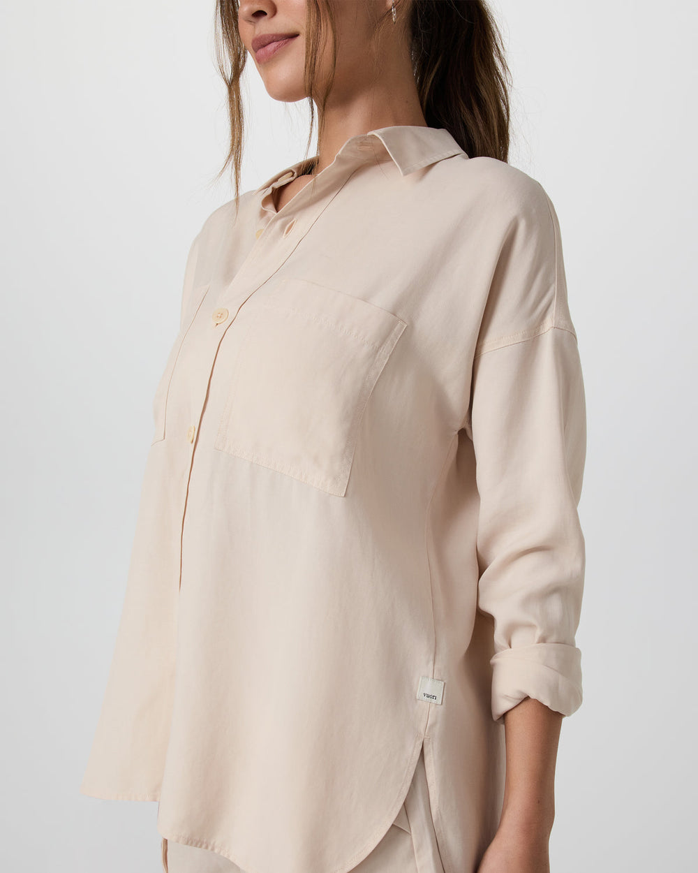 Trestles Twill Button Up Sand Dollar | Vuori On sale