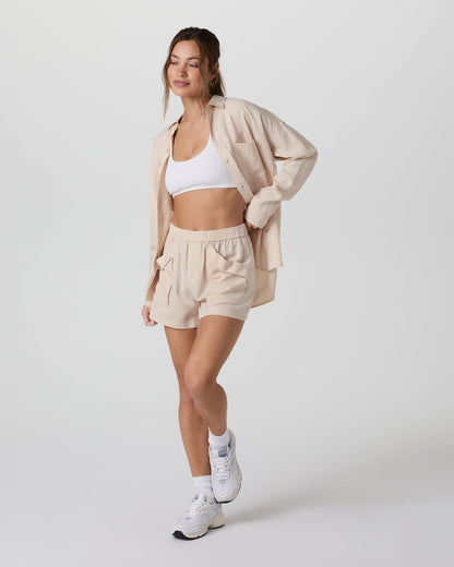 Trestles Twill Button Up Sand Dollar | Vuori On sale
