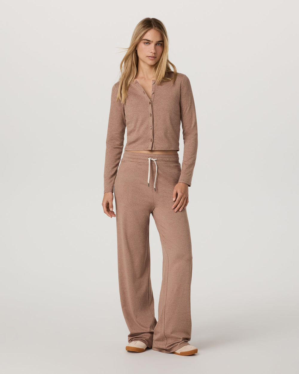 Halo Cardigan 2.0 Women's Nutmeg Heather Cardigan | Vuori For sale