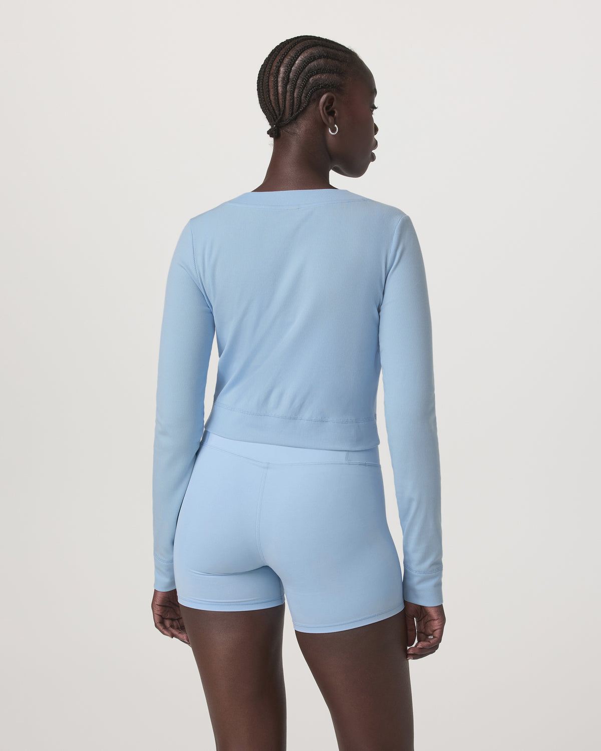 Long Sleeve Pose Mini Cardigan Women's Crystal Blue Top | Vuori Outlet