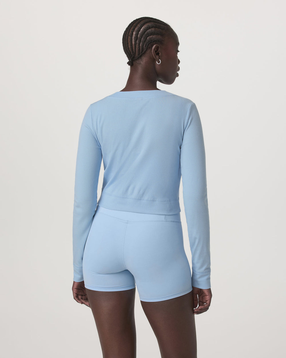 Long Sleeve Pose Mini Cardigan Women's Crystal Blue Top | Vuori Outlet
