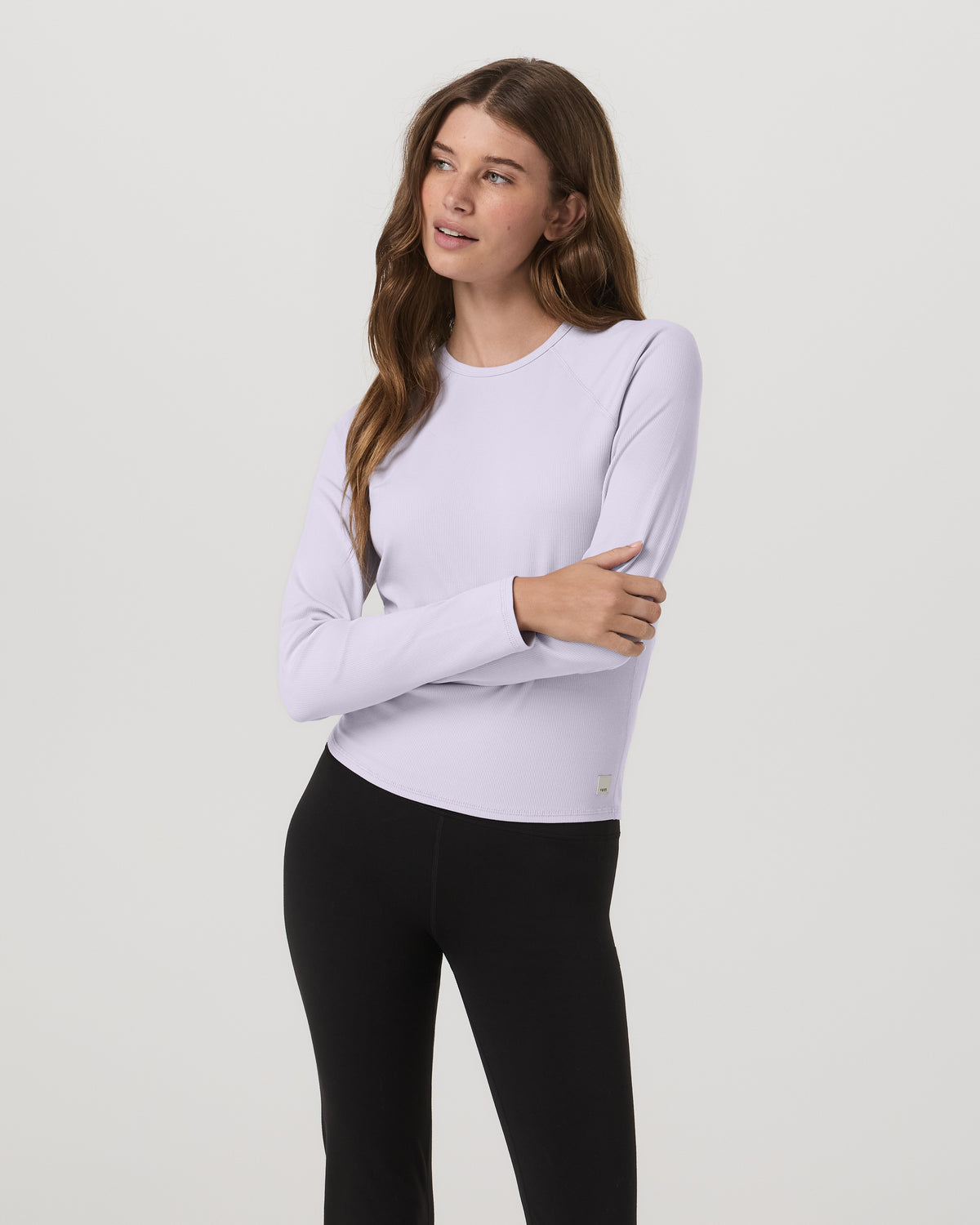 Long Sleeve Pose Crew Women's Lavender Ice Crewneck | Vuori Clothing