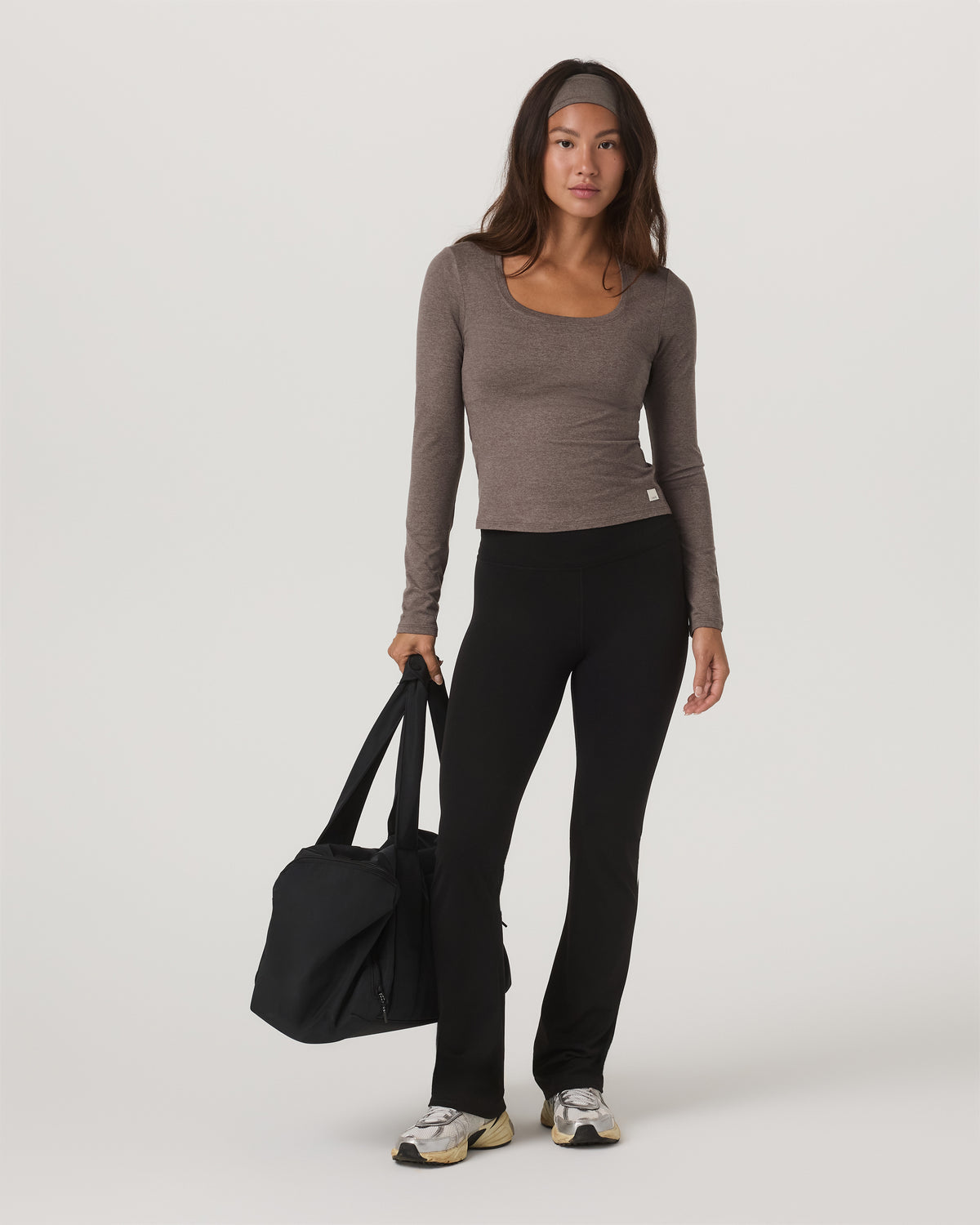 Women's Long Sleeve Halo Essential Scoop Chia Heather | Vuori Sale