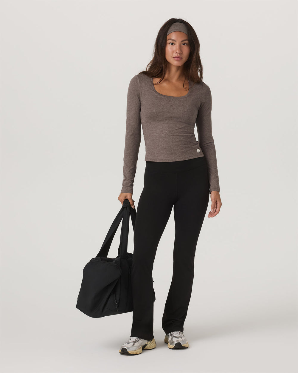 Women's Long Sleeve Halo Essential Scoop Chia Heather | Vuori Sale