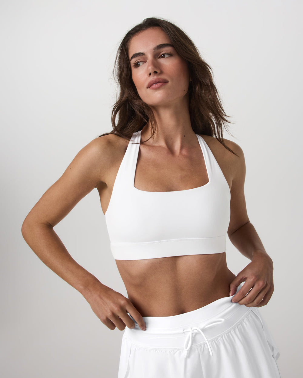 Daily Form Bra Women's White Racerback Sports Bra | Vuori For sale