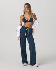 Halo Triangle Bra Blue Coast Heather Low-Support Bra | Vuori US