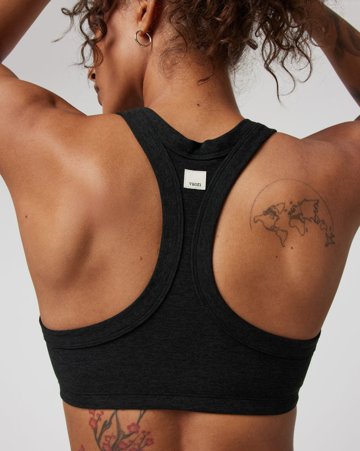 Elevation Racer Bra Black Racerback Sports Bra | Vuori US