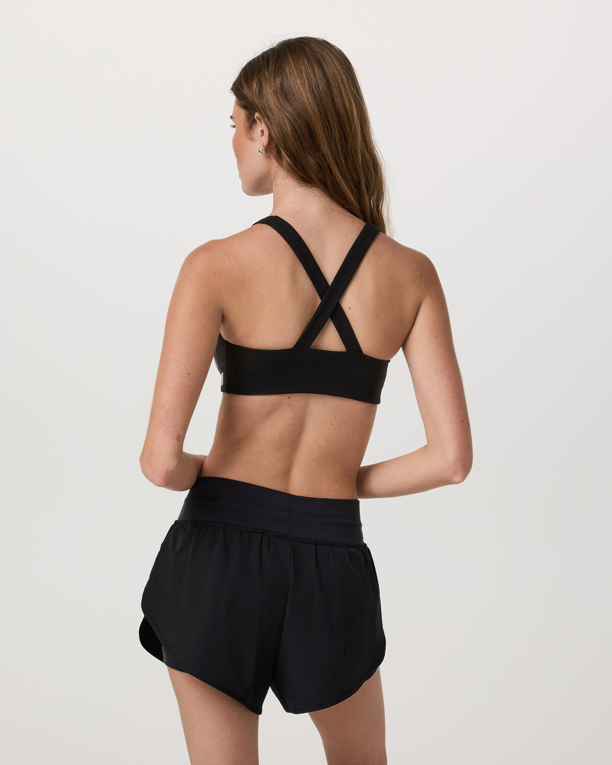 Daily Piped Bra Women's Black Sports Bra | Vuori