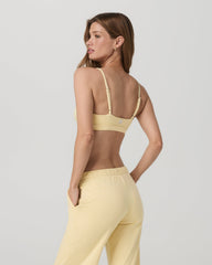 Halo Triangle Bra Lemon Snap Heather Low-Support Bra | Vuori Online