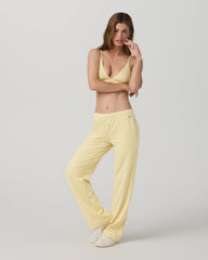Halo Triangle Bra Lemon Snap Heather Low-Support Bra | Vuori Online