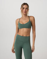 Vuori AllTheFeels™ Strappy Back Bra Women's Agate Green Bra | Vuori US