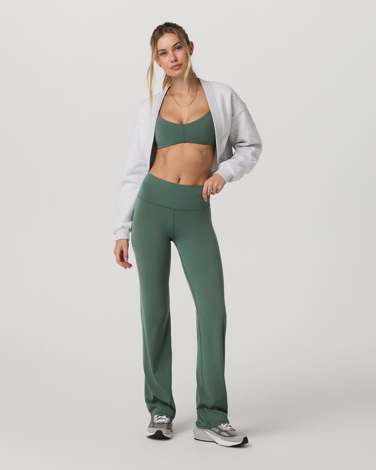 Vuori AllTheFeels™ Strappy Back Bra Women's Agate Green Bra | Vuori US