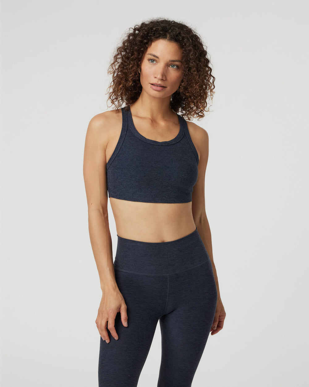 Elevation Racer Bra Midnight Racerback Sports Bra | Vuori Online