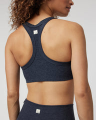 Elevation Racer Bra Midnight Racerback Sports Bra | Vuori Online