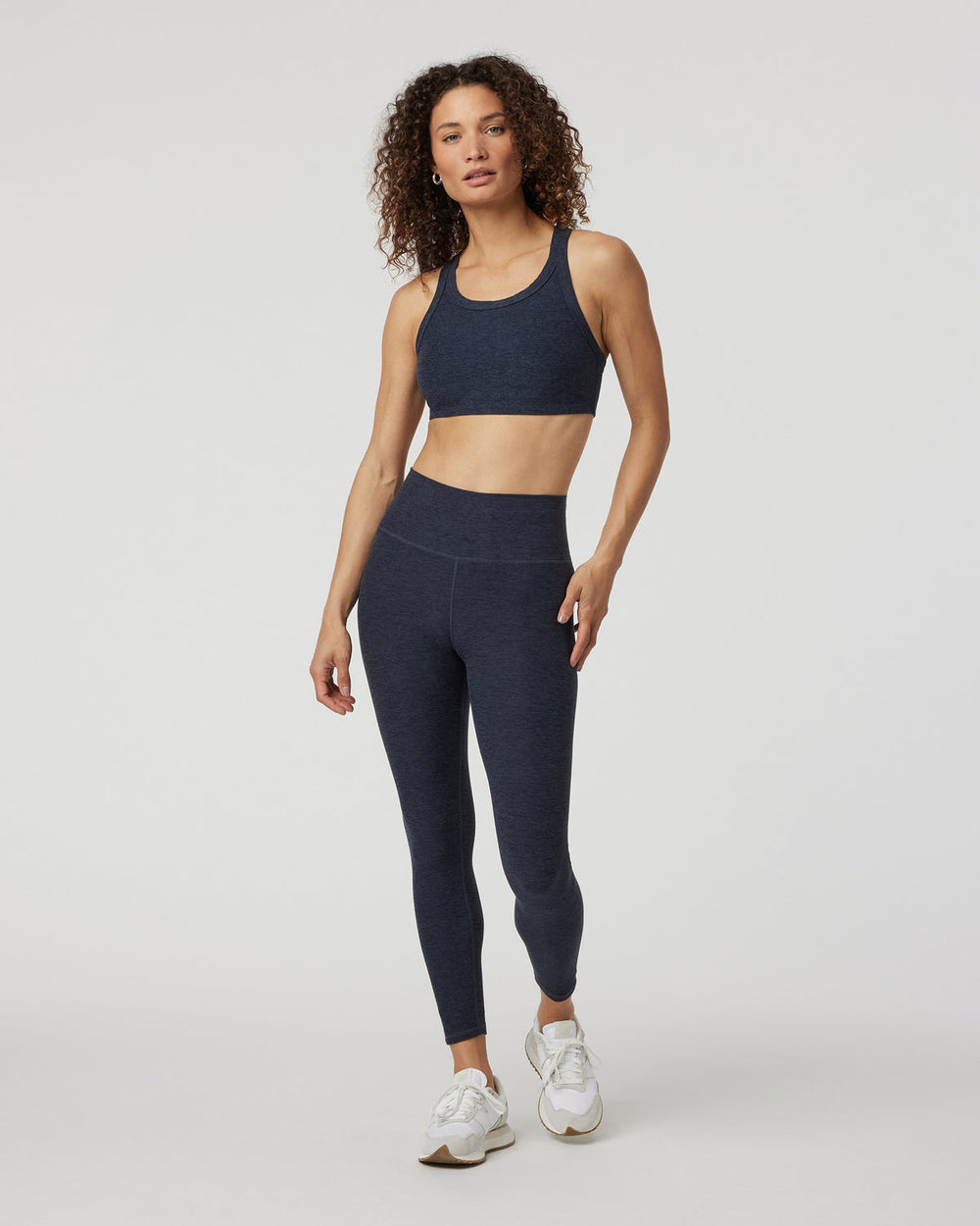 Elevation Racer Bra Midnight Racerback Sports Bra | Vuori Online