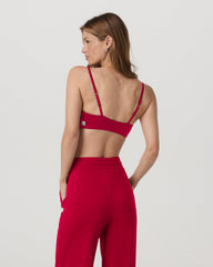 Halo Essential Bra Women's Strawberry Heather Sports Bra | Vuori Outlet