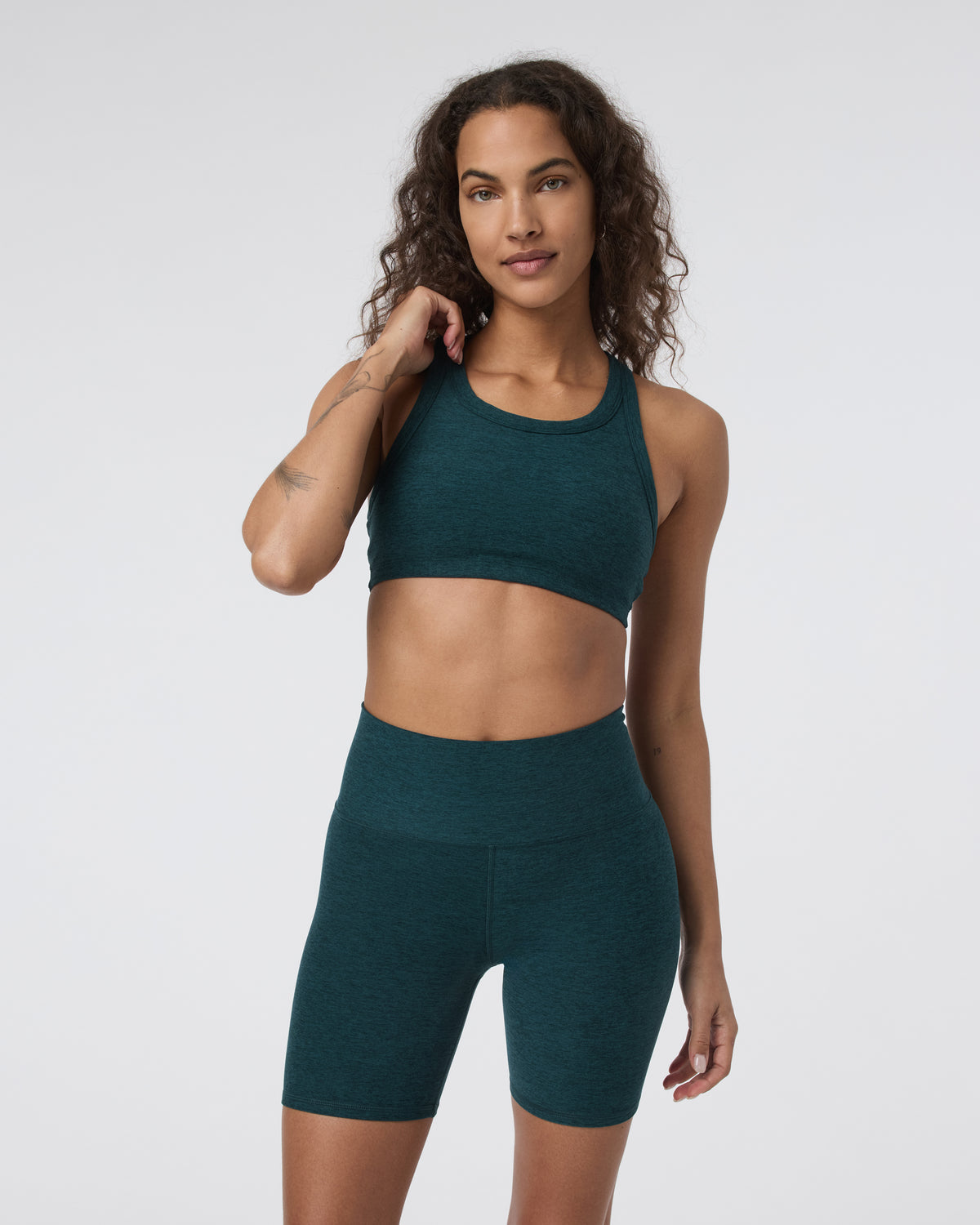 Elevation Racer Bra Moss Heather | Vuori Outlet