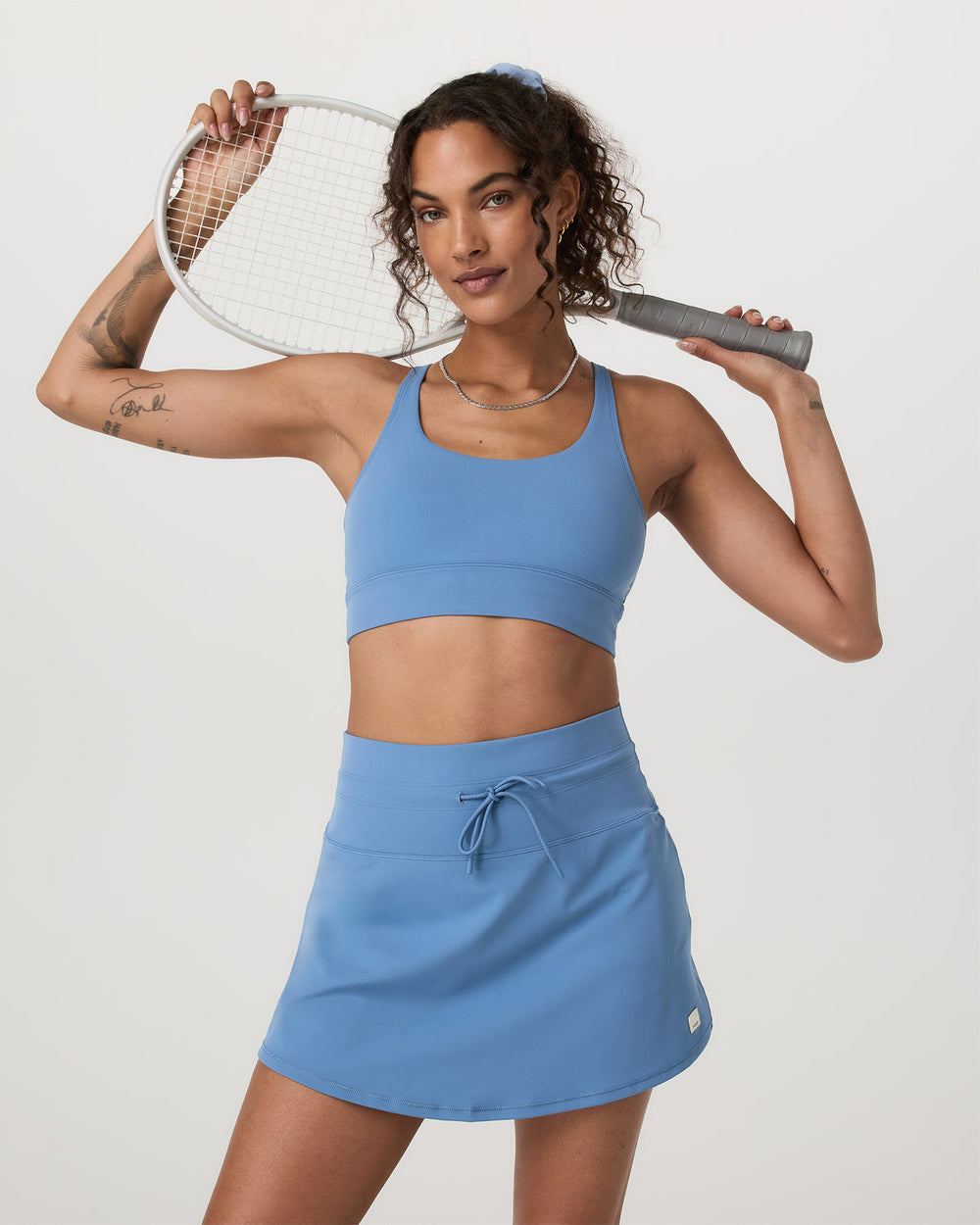 Yosemite Longline Bra Light French Blue Sports Bra | Vuori