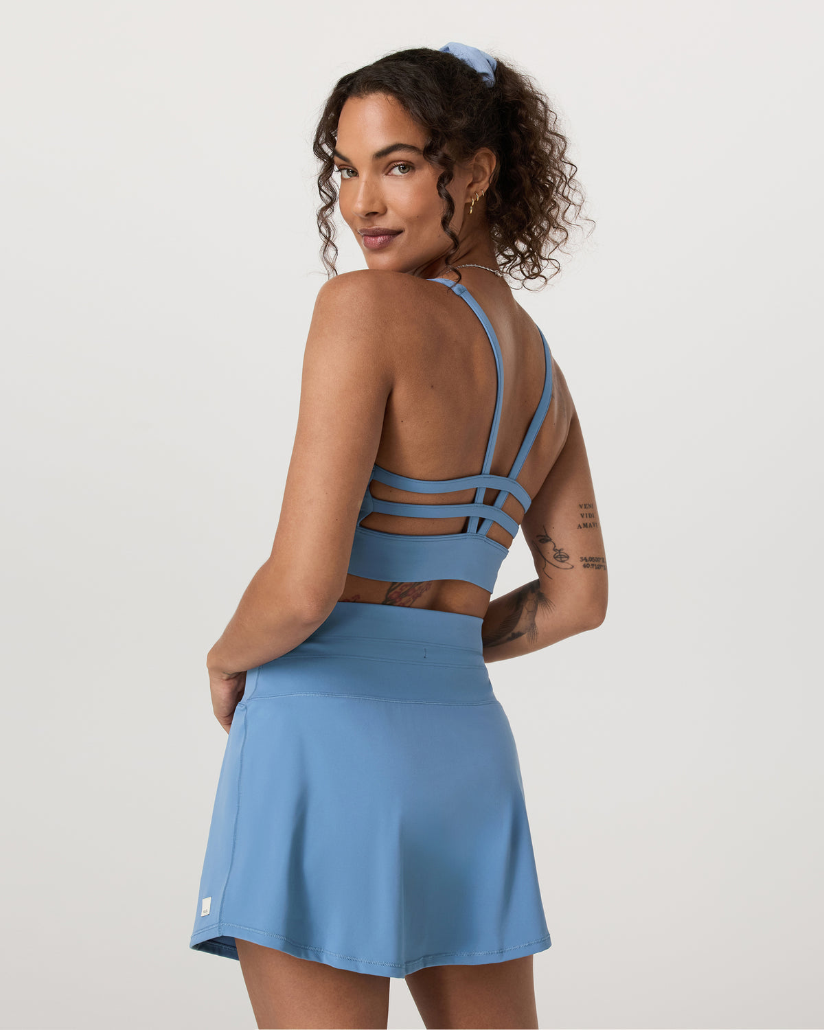 Yosemite Longline Bra Light French Blue Sports Bra | Vuori