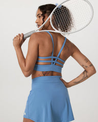 Yosemite Longline Bra Light French Blue Sports Bra | Vuori