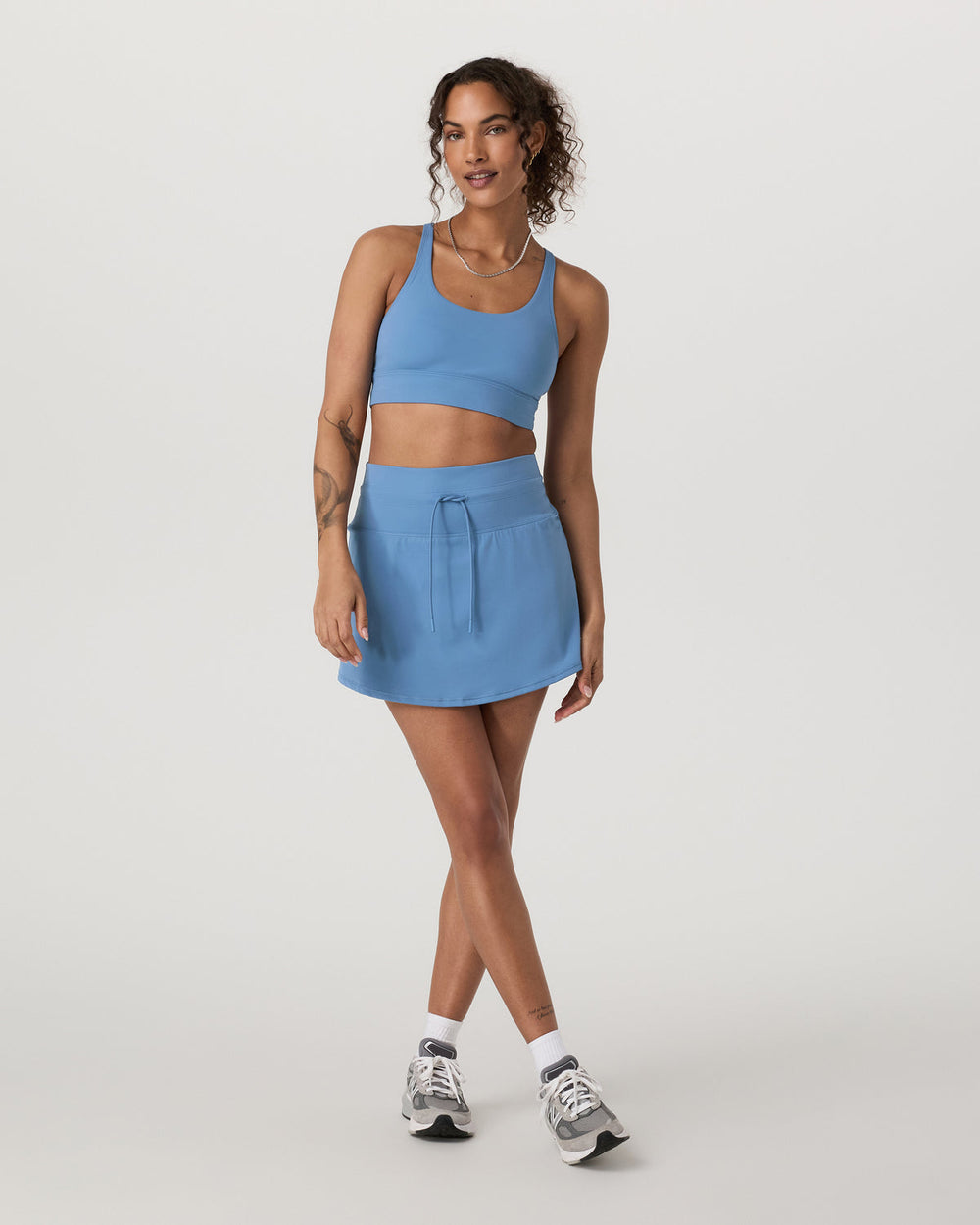 Yosemite Longline Bra Light French Blue Sports Bra | Vuori