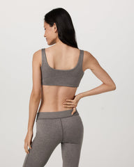 Halo Reversible Bra Women's Chia Heather Sports Bra | Vuori Sale