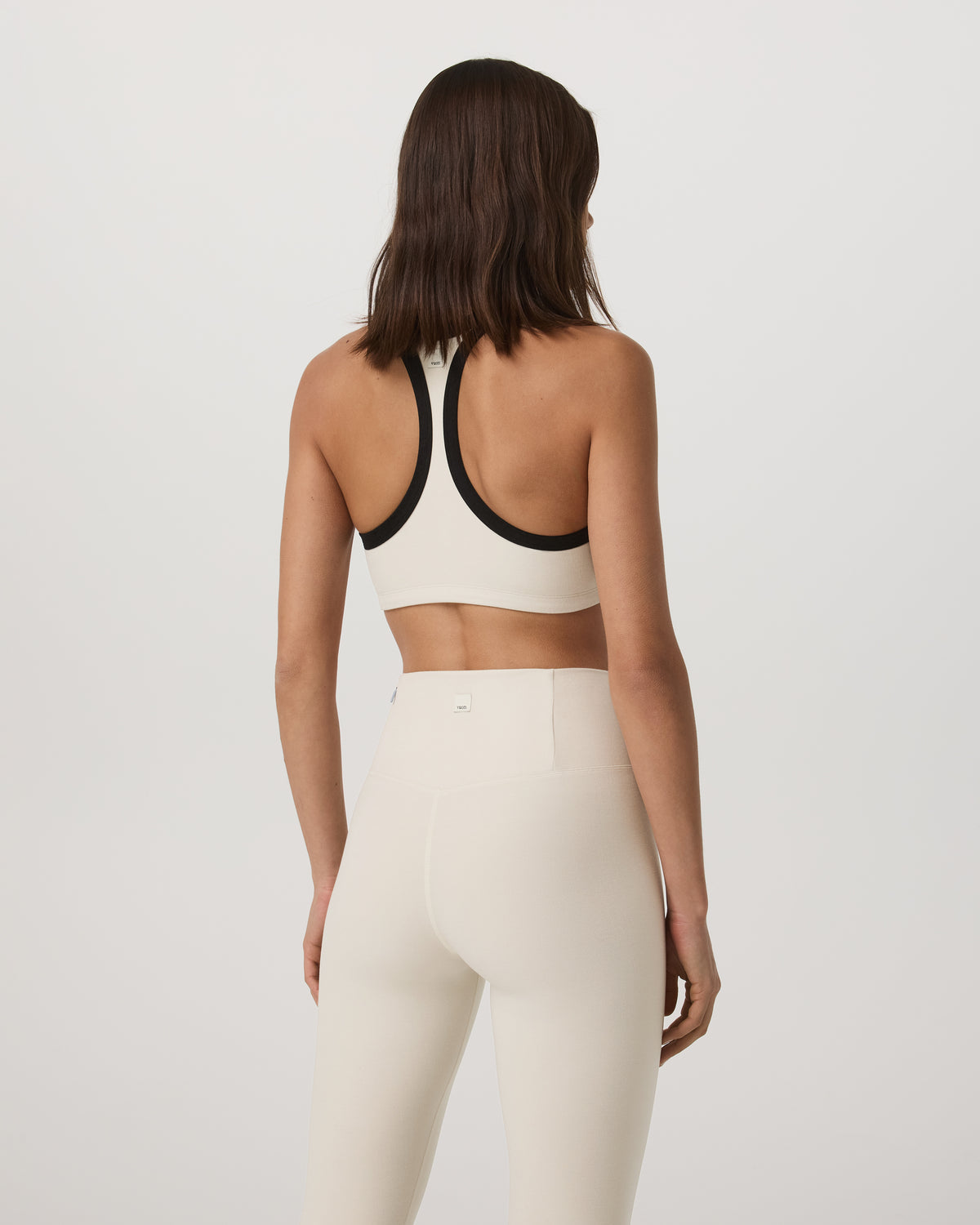 Elevation Racer Bra Women's Bone Heather Sports Bra | Vuori US
