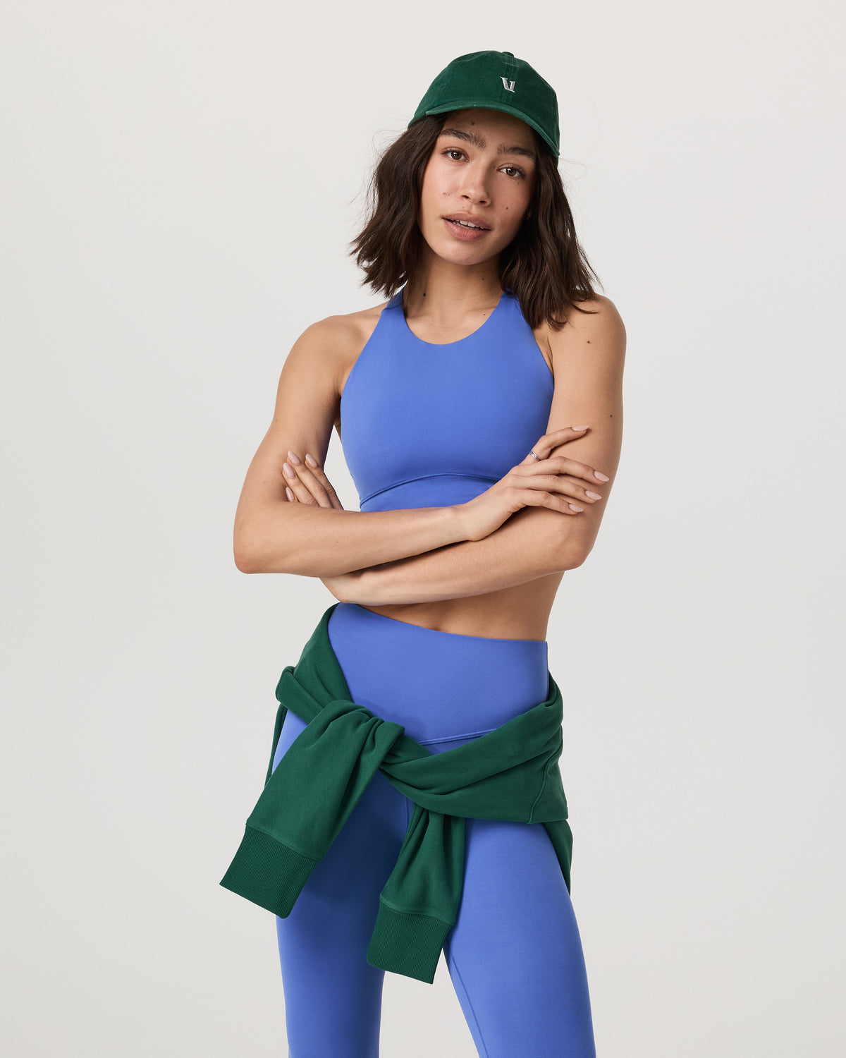 Vuori AllTheForm™ High Neck Bra Bright Iris Sports Bra | Vuori Discount