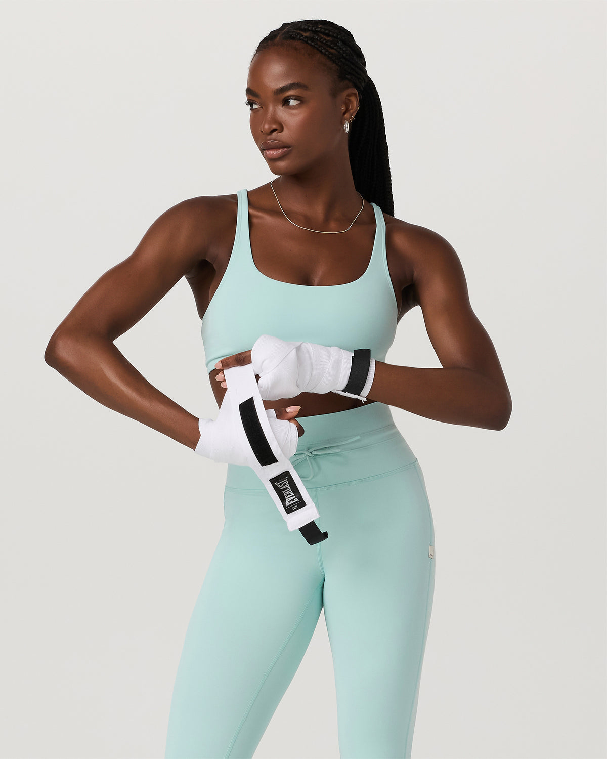 Yosemite Bra Women's Spearmint Strappy Sports Bra | Vuori Sale