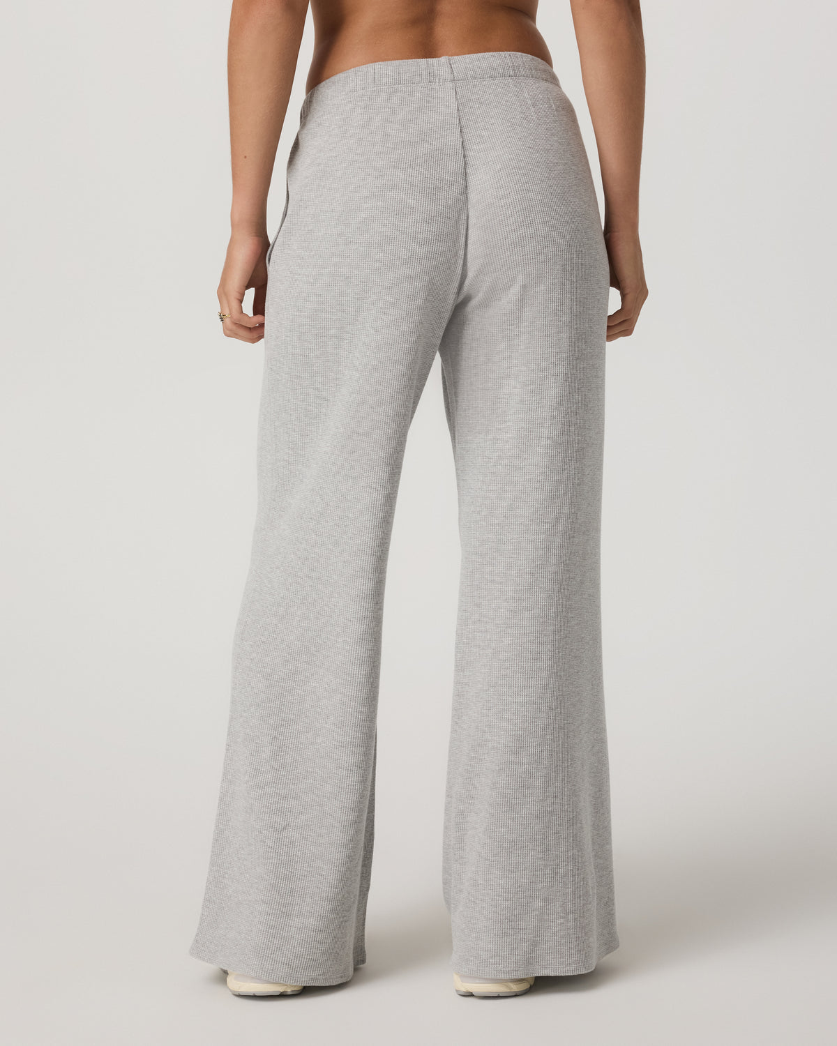 Waffle Wideleg Pant Women's Light Grey Waffle Knit Pants | Vuori Discount