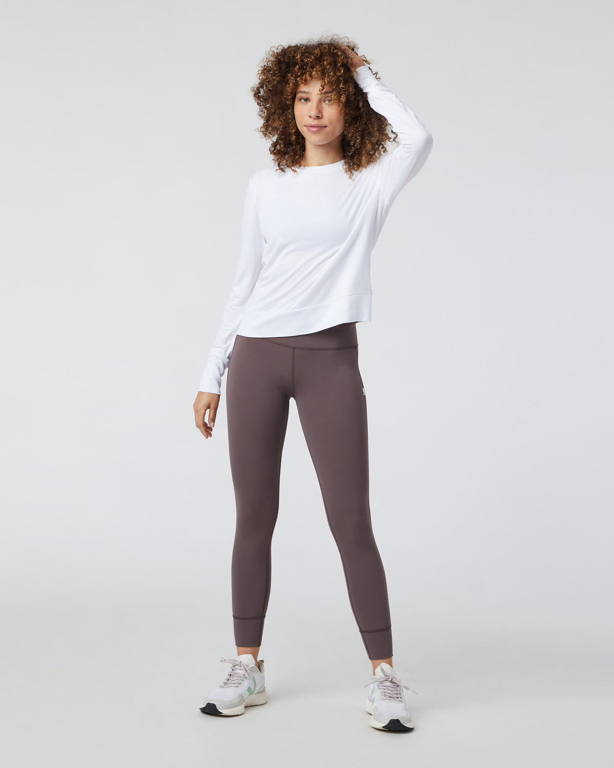 Daydream Crew White Lightweight Long-Sleeve Top | Vuori Sale